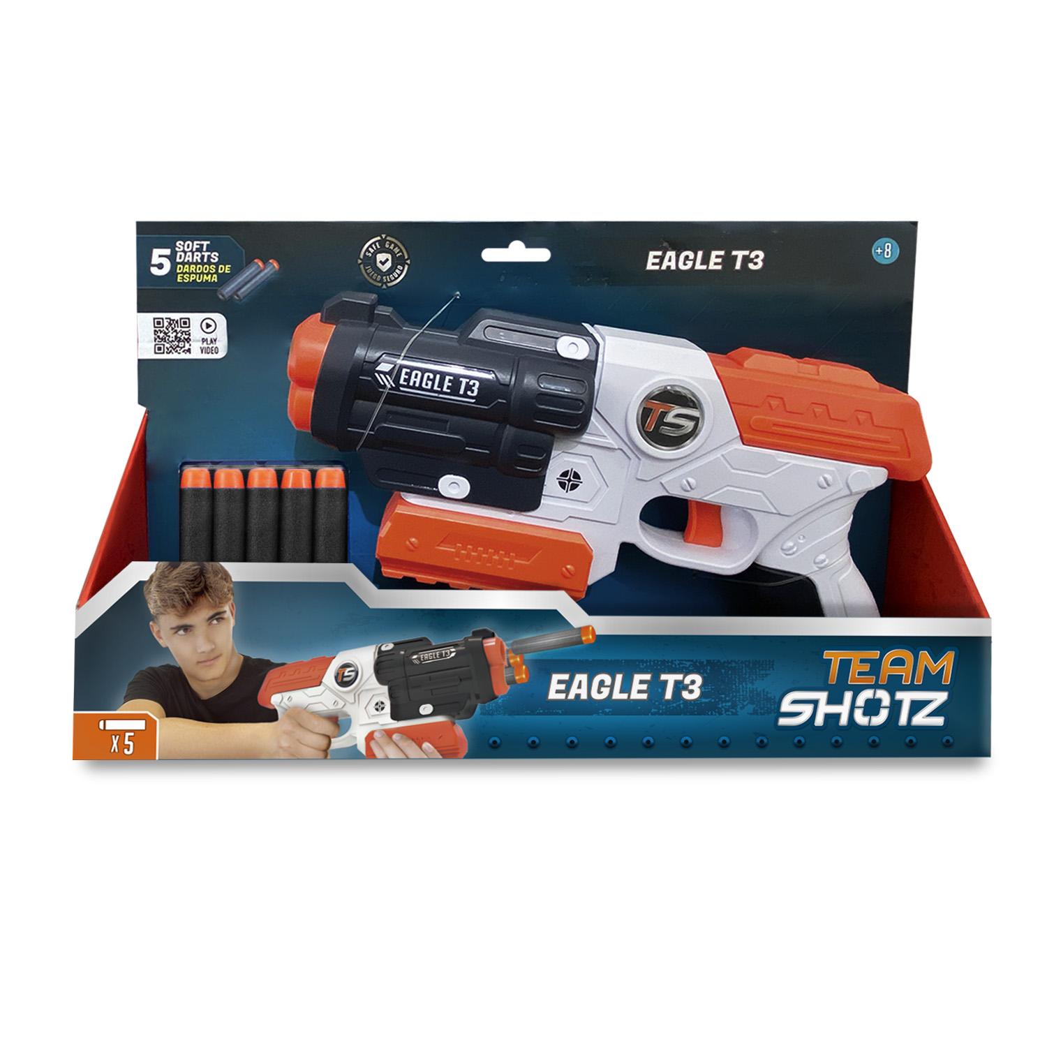 LANZADOR DE DARDOS EAGLE T3 DE TEAM SHOTZ - 1
