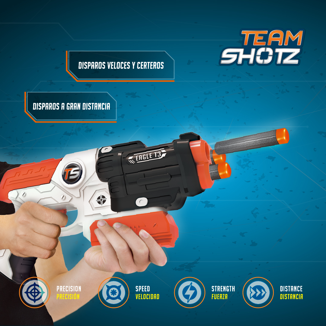 LANZADOR DE DARDOS EAGLE T3 DE TEAM SHOTZ - 4