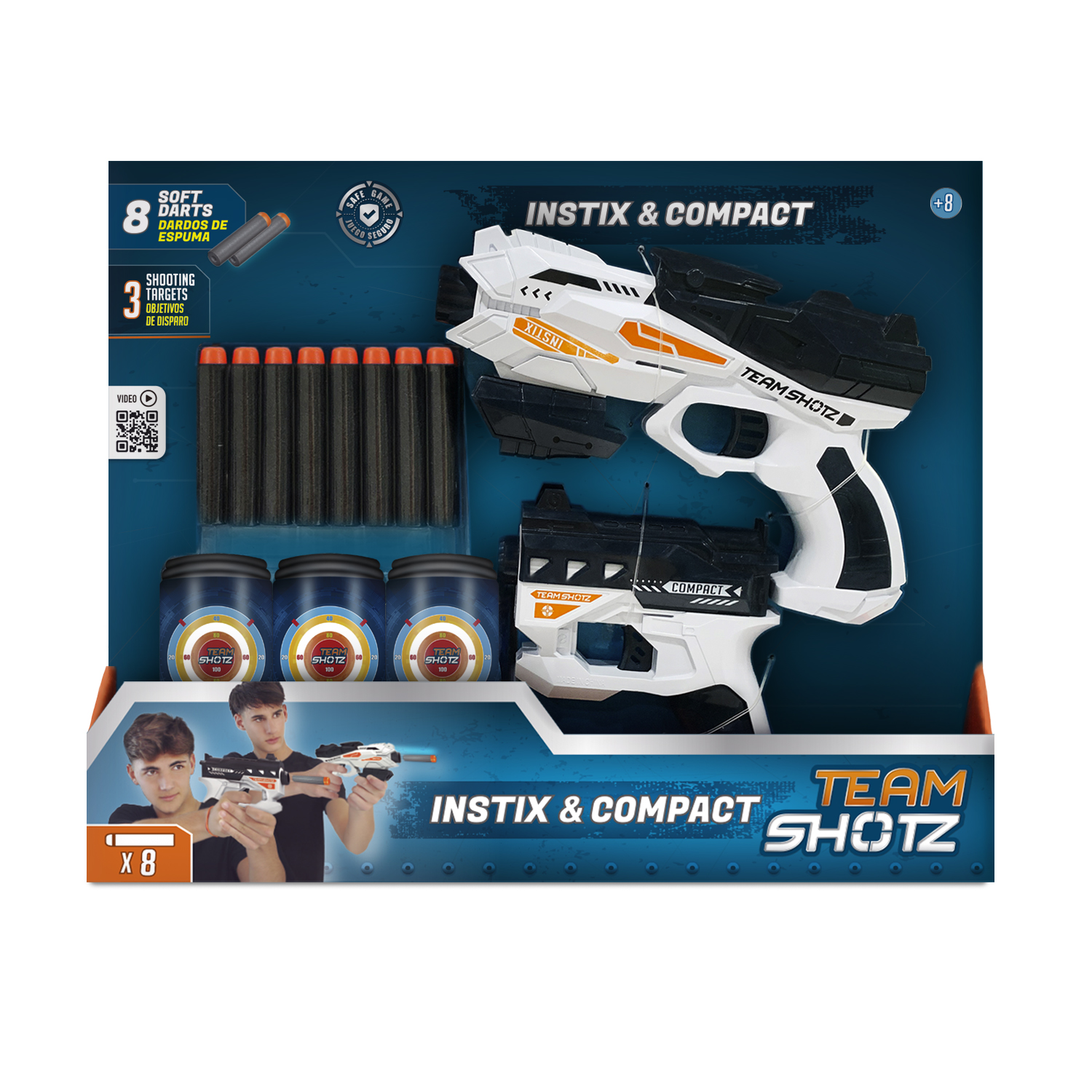 SET DE LANZADORES INSTIX & COMPACT DE TEAM SHOTZ - 1