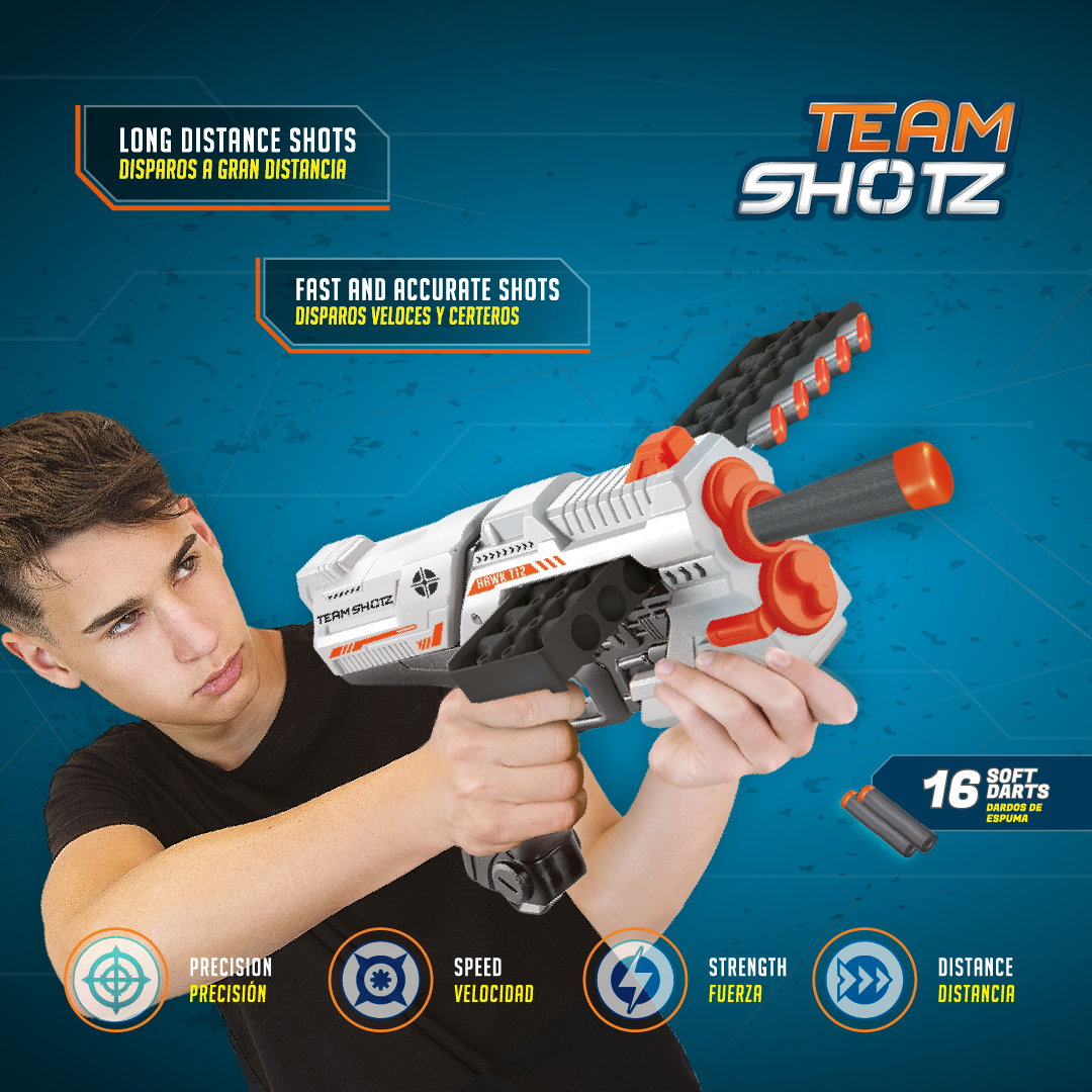 LANZADOR DE DARDOS HALCON  T12 DE TEAM SHOTZ - 4