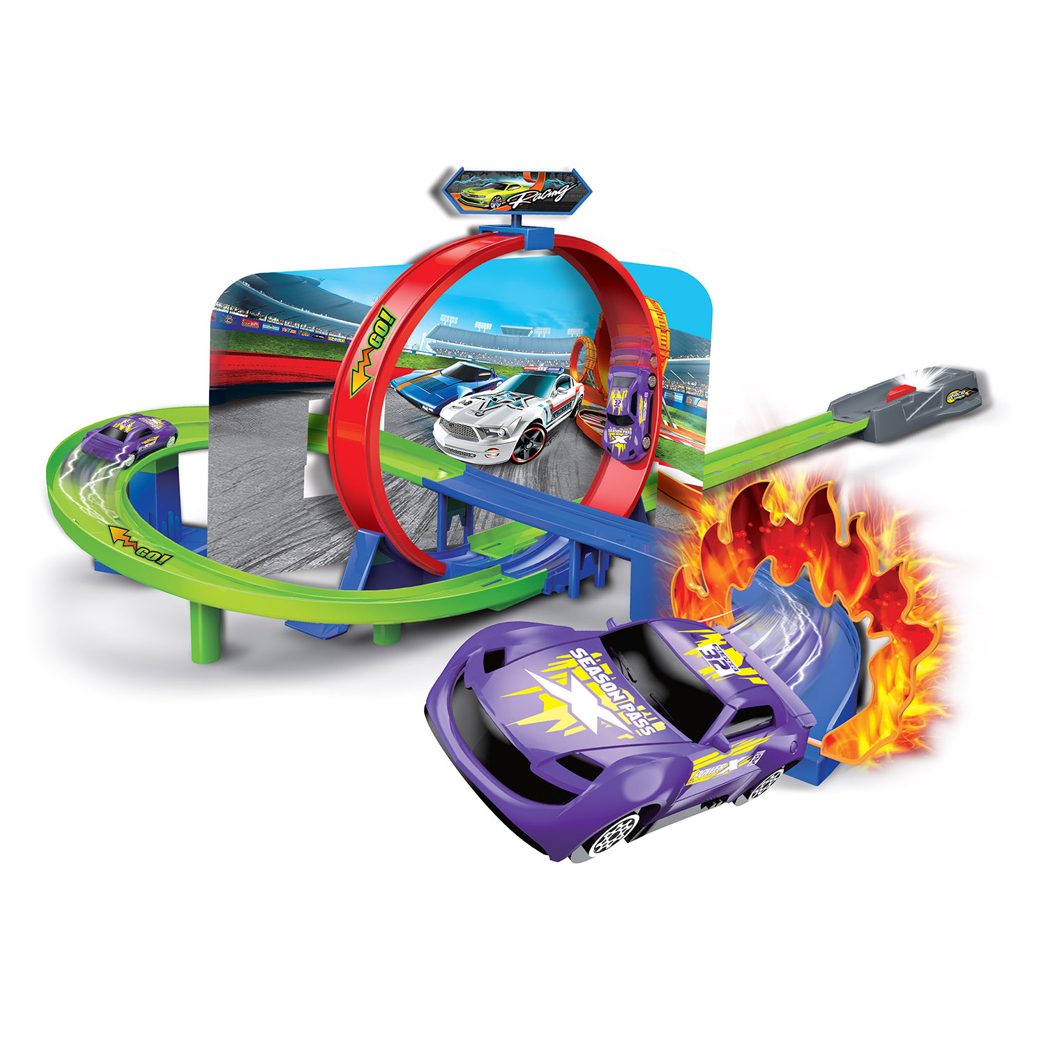 PISTA FUEGO Y GIROS DE 360 DE ULTRAX