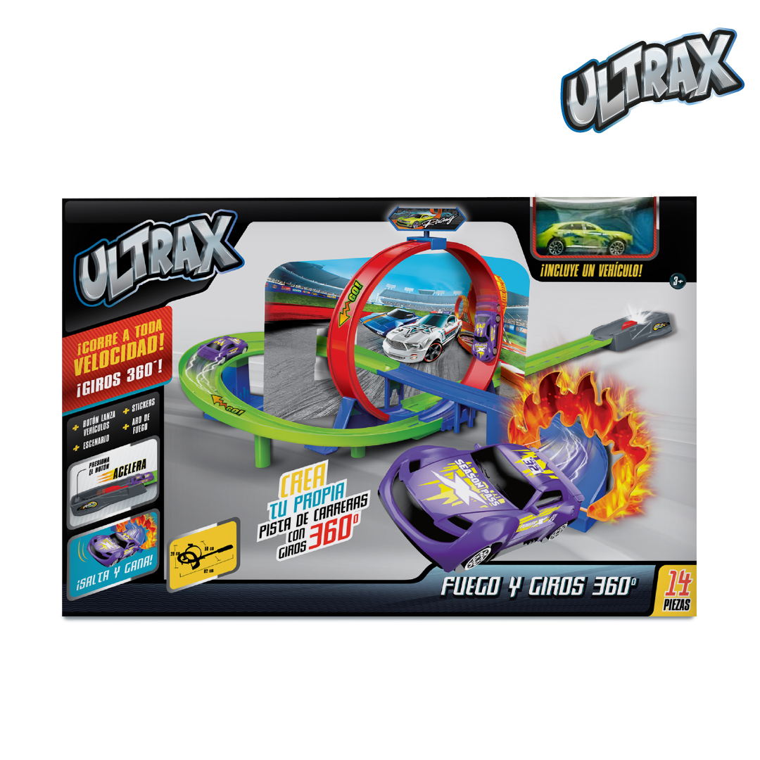 PISTA FUEGO Y GIROS DE 360° DE ULTRAX - 2