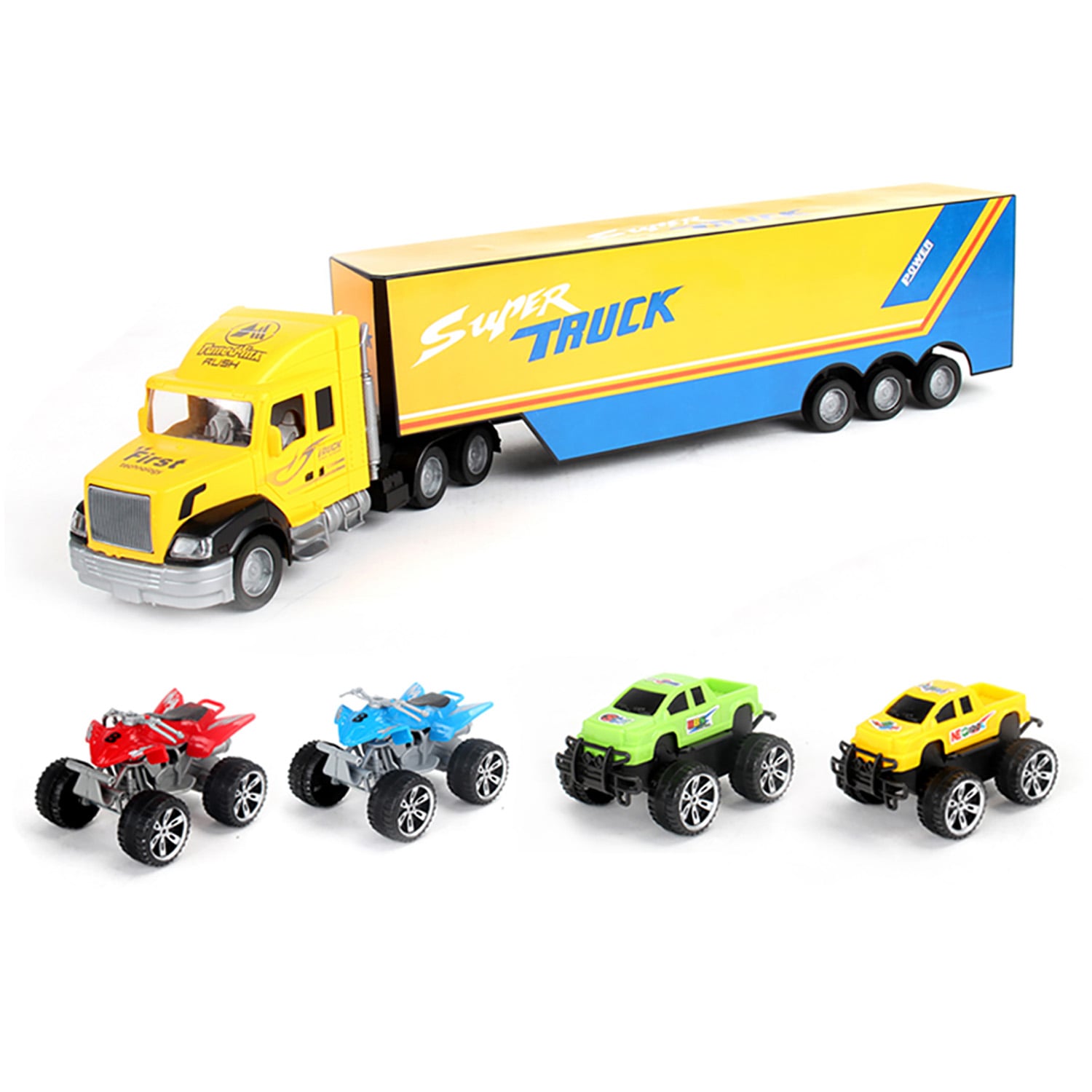 CAMION A FRICCION + AUTOS DE COLECCION - 1
