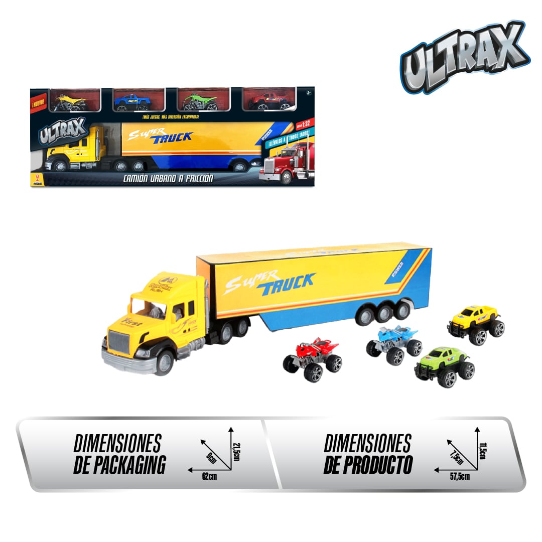 CAMION A FRICCION + AUTOS DE COLECCION - 3