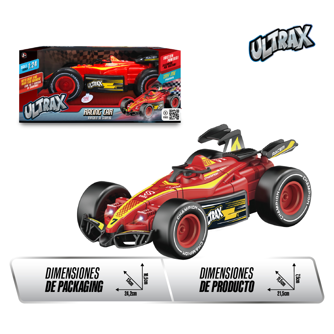 AUTO DE CARRERAS A FRICCION ULTRAX - 3