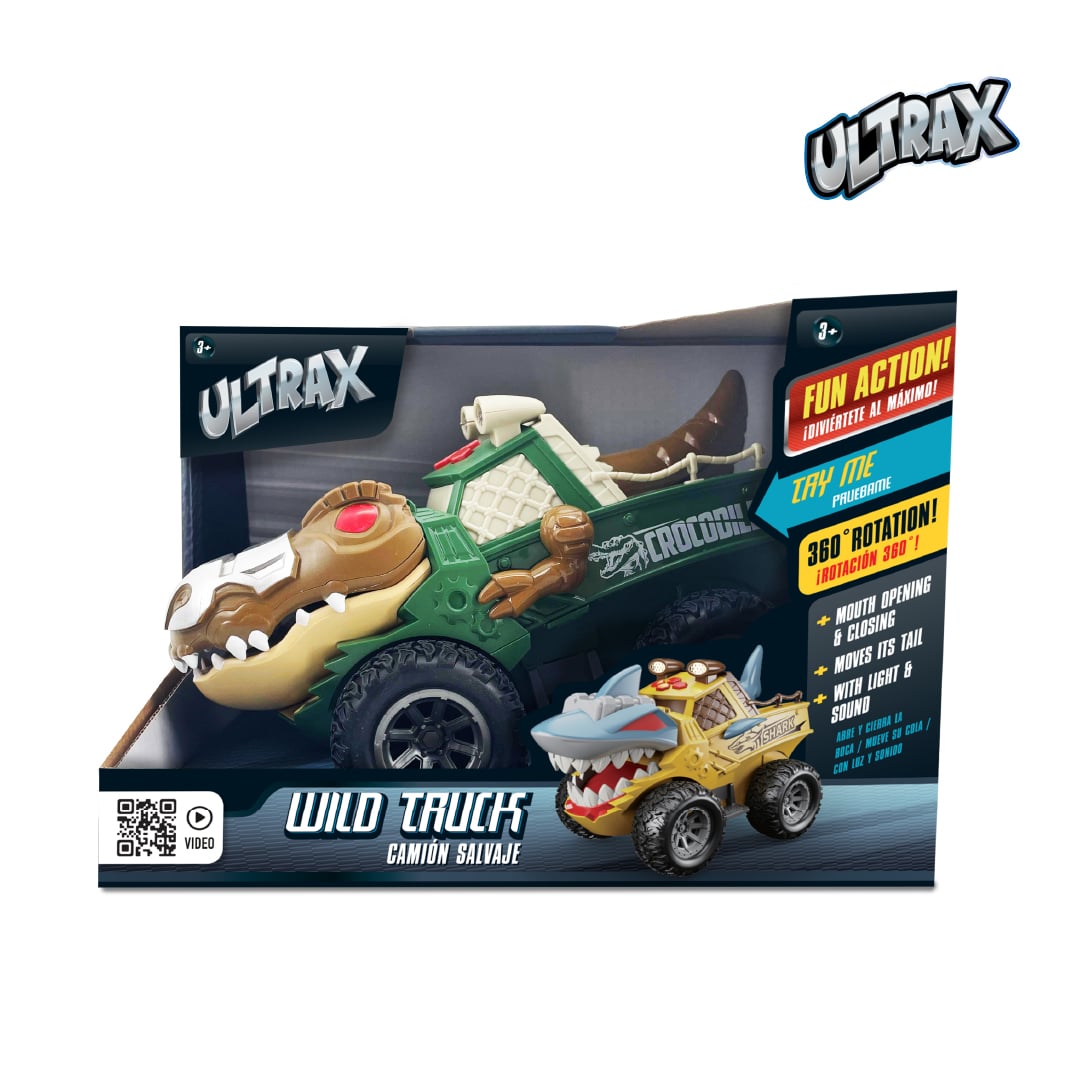 CAMION A FRICCION COCODRILO SALVAJE ULTRAX CON LUCES Y SONIDOS - 2