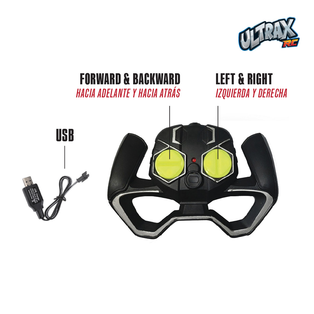AUTO A CONTROL REMOTO CON LUCES Y BATERIA RECARGABLE - 2