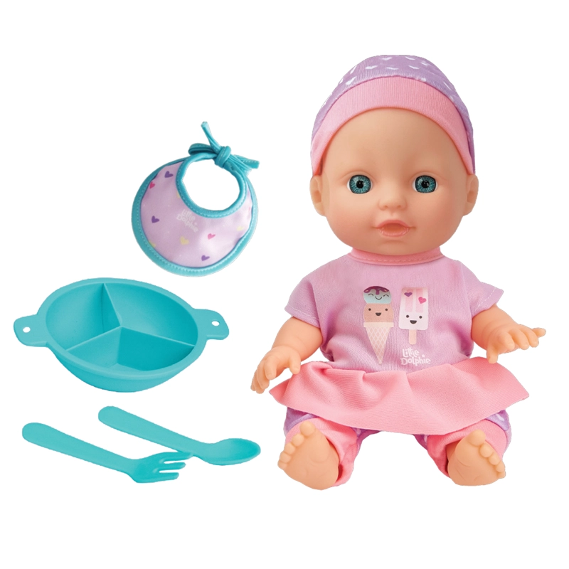Juguete Muñeca Bebé 23 cm con Accesorios para Alimentar - 1