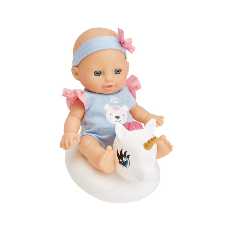 Juguete Muñeca Bebé 23 cm con Unicornio Inflable - 1