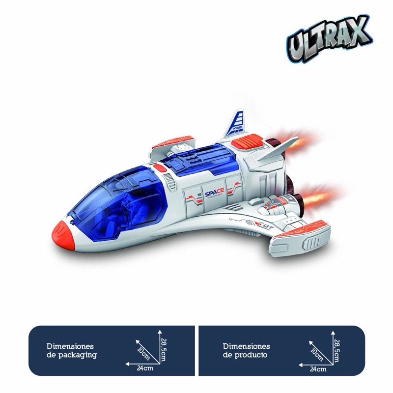 NAVE ESPACIAL INFANTIL CON LUZ, SONIDO Y ASTRONAUTA - 3
