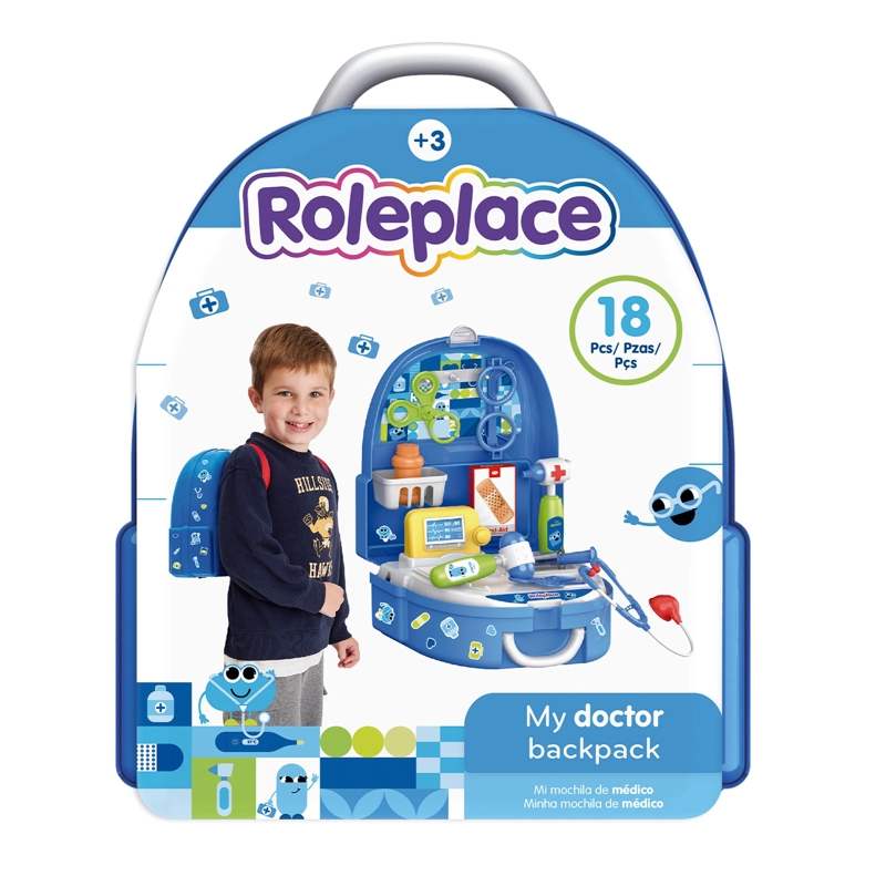 MOCHILA DOCTOR INFANTIL CON ACCESORIOS ME DICOS 18 PIEZAS - 1