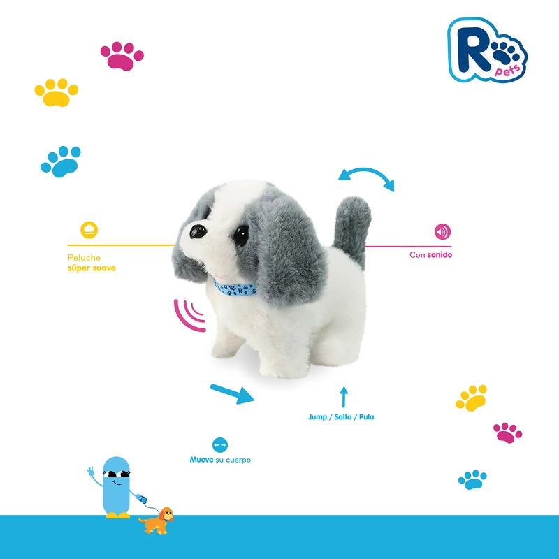 PELUCHE PERRITO INTERACTIVO MASCOTA CON SONIDO Y MOVIMIENTO - 4