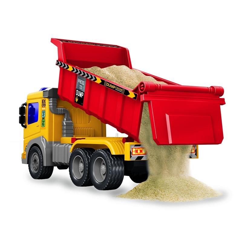 CAMION VOLCADOR A FRICCION CON LUZ Y SONIDO ESCALA 1:16 - 1