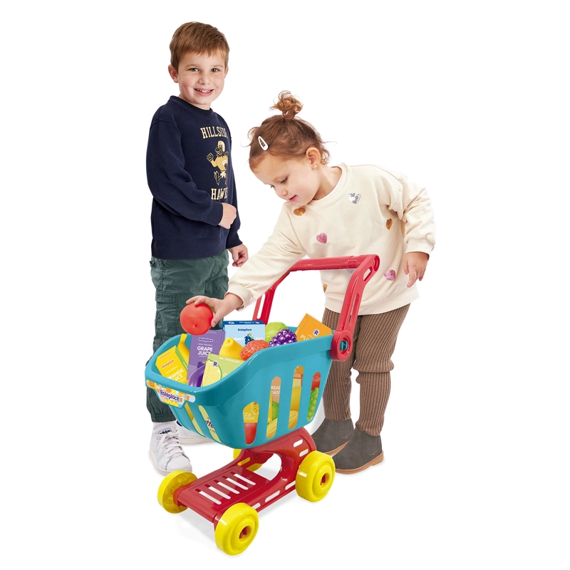 CARRITO DE COMPRAS INFANTIL CON ACCESORIOS DE SUPERMERCADO - 1