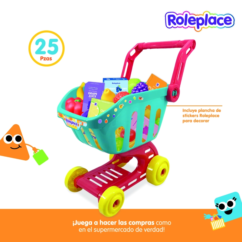 CARRITO DE COMPRAS INFANTIL CON ACCESORIOS DE SUPERMERCADO - 4