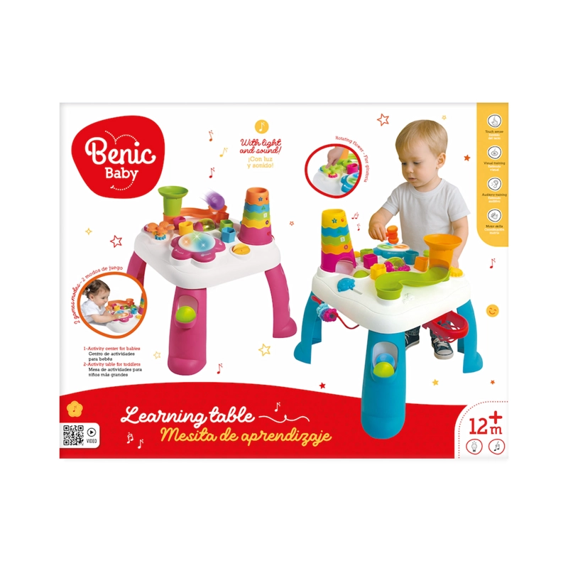 MESA DE APRENDIZAJE INFANTIL CON LUCES, SONIDOS Y 2 MODOS DE JUEGO - 2