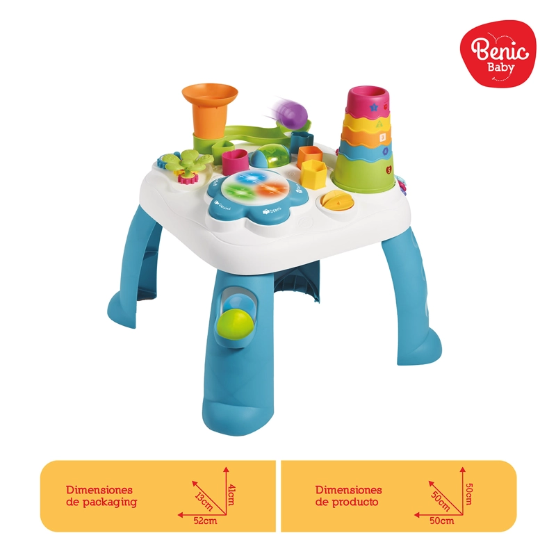 MESA DE APRENDIZAJE INFANTIL CON LUCES, SONIDOS Y 2 MODOS DE JUEGO - 3