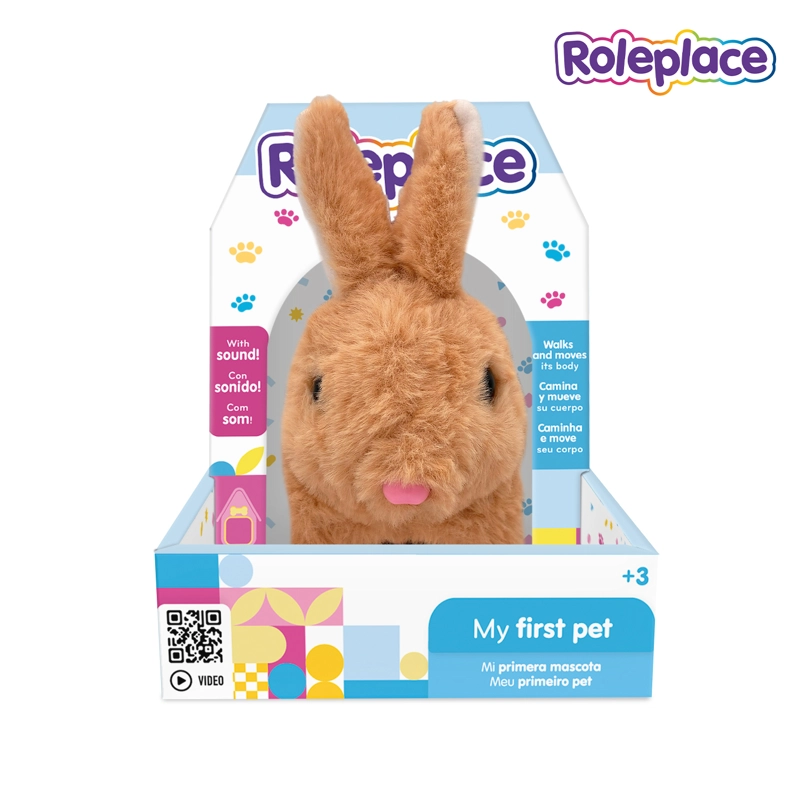 PELUCHE INTERACTIVO CONEJO CON SONIDO Y MOVIMIENTO - 1