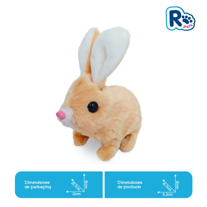 PELUCHE INTERACTIVO CONEJO CON SONIDO Y MOVIMIENTO - 4