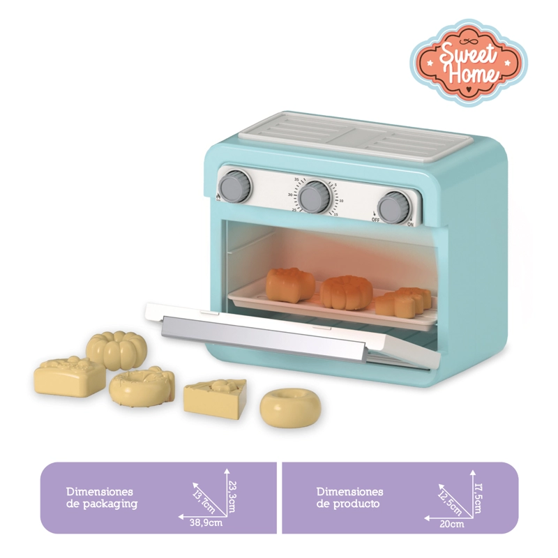 HORNO DE JUGUETE CON LUZ Y CAMBIO DE COLOR + ACCESORIOS - 2