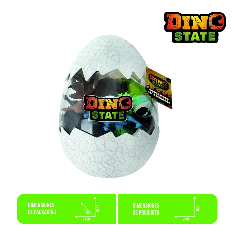HUEVO SORPRESA CON DINOSAURIOS Y ACCESORIOS 21 CM - 2