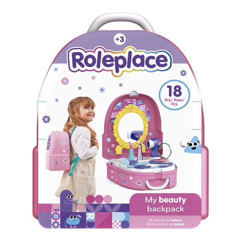 MOCHILA DE BELLEZA INFANTIL CON ACCESORIOS 18 PIEZAS - 1