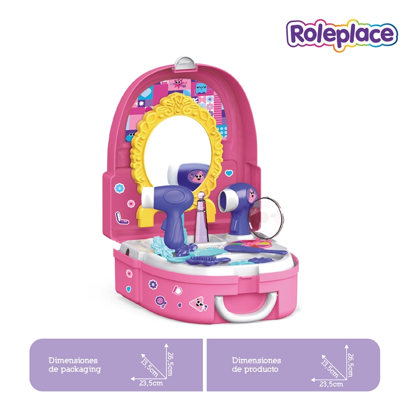 MOCHILA DE BELLEZA INFANTIL CON ACCESORIOS 18 PIEZAS - 3
