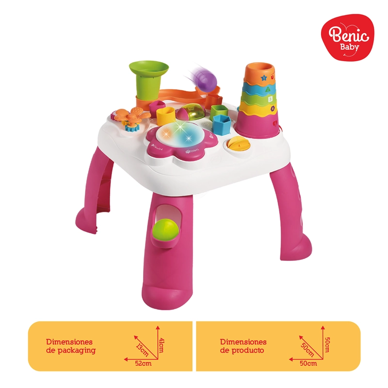 MESA DE APRENDIZAJE INFANTIL CON LUCES, SONIDOS Y 2 MODOS DE JUEGO - 2