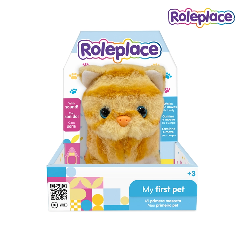 PELUCHE INTERACTIVO GATO CON SONIDO Y MOVIMIENTO - 1