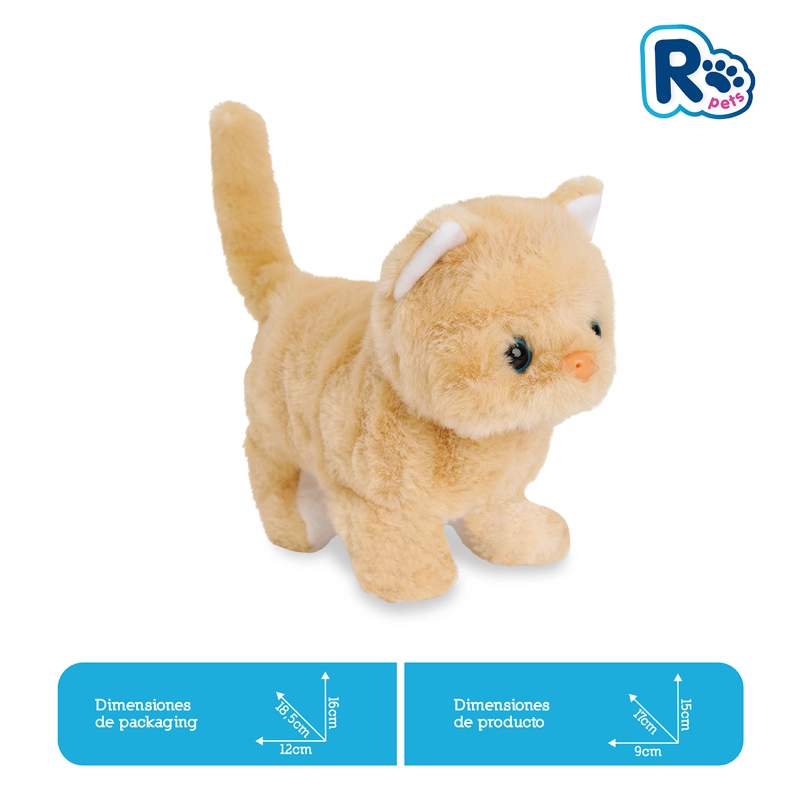 PELUCHE INTERACTIVO GATO CON SONIDO Y MOVIMIENTO - 3
