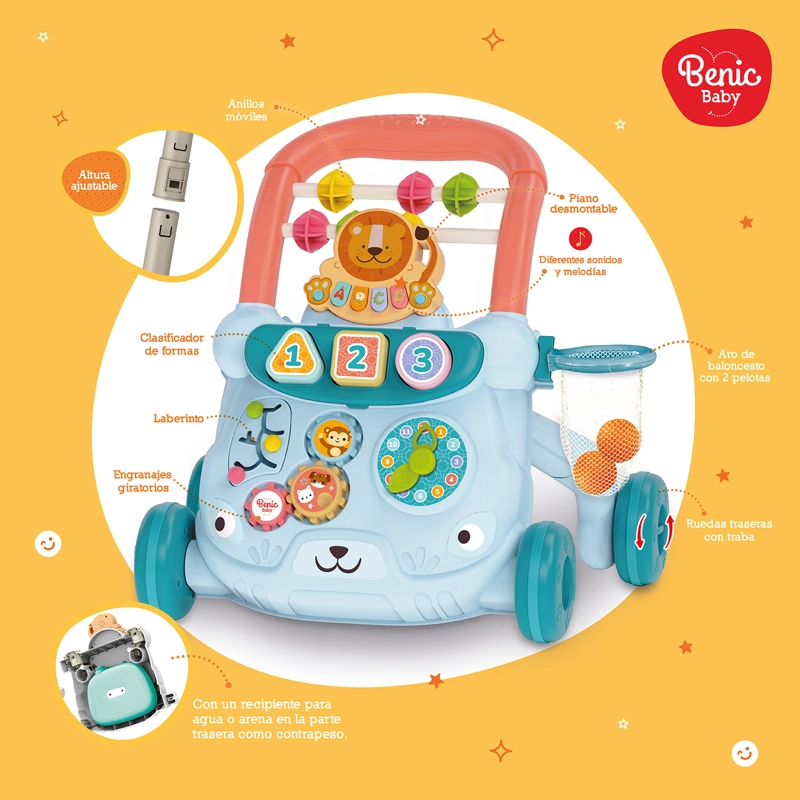 ANDADOR MULTIFUNCIONAL INFANTIL CON SONIDO Y MUSICA - 4