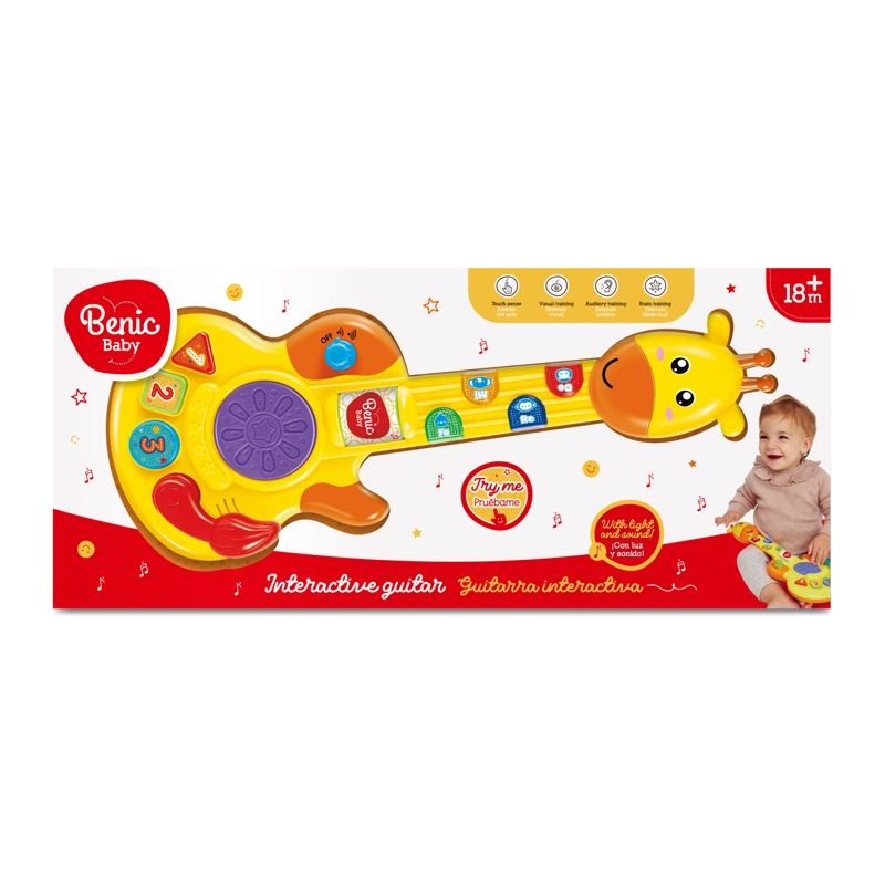 GUITARRA INTERACTIVA INFANTIL CON LUCES Y SONIDOS - 2