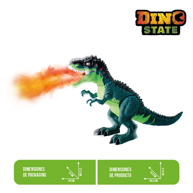 T-REX LANZALLAMAS CON LUZ Y EFECTO DE FUEGO - 3