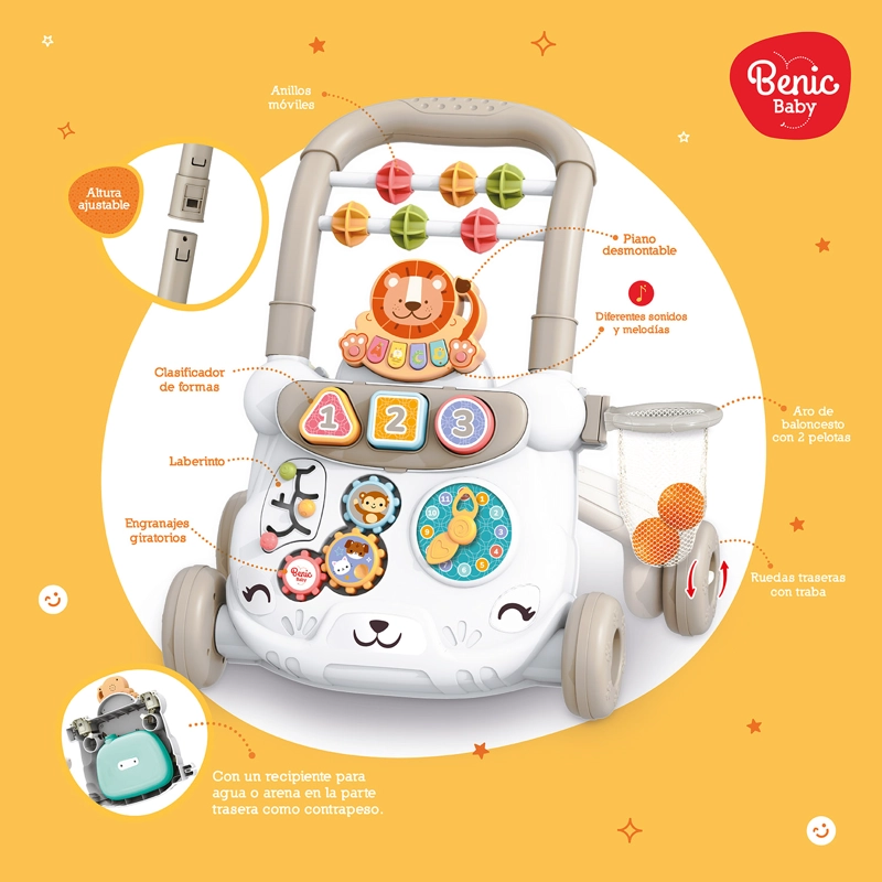 ANDADOR MULTIFUNCIONAL INFANTIL CON SONIDO Y MUSICA - 4