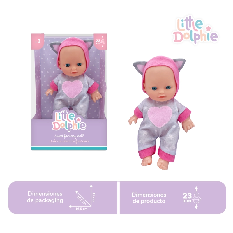 MUÑECA BEBE  23 CM PERFUMADA CON CUERPO MOLDEADO - 2