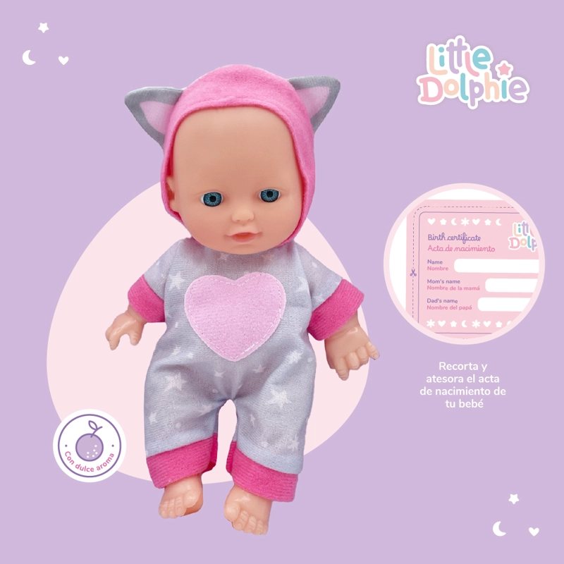 MUÑECA BEBE  23 CM PERFUMADA CON CUERPO MOLDEADO - 3