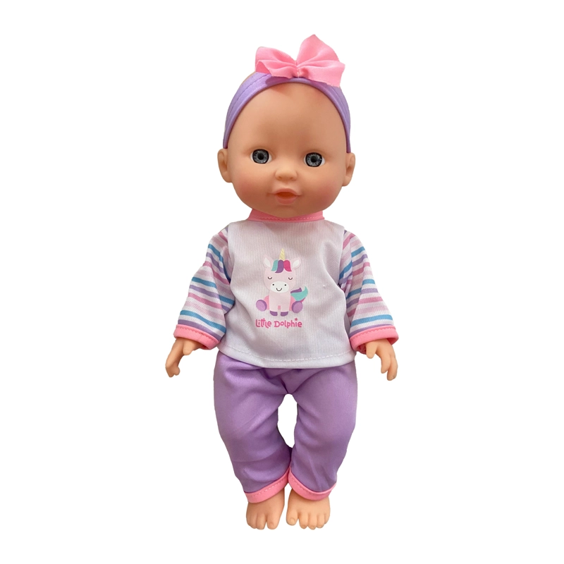 MUÑECA BEBE  29 CM CON MECEDORA UNICORNIO Y SONAJERO - 2