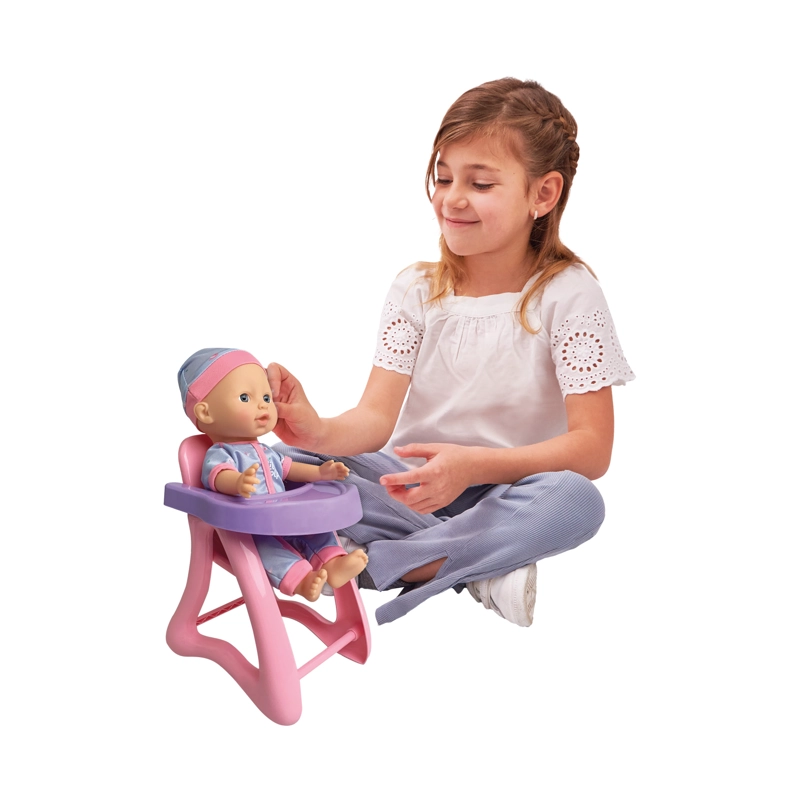 MUÑECA BEBE  29 CM CON SONIDO Y ACCESORIOS 3 EN 1 - 2