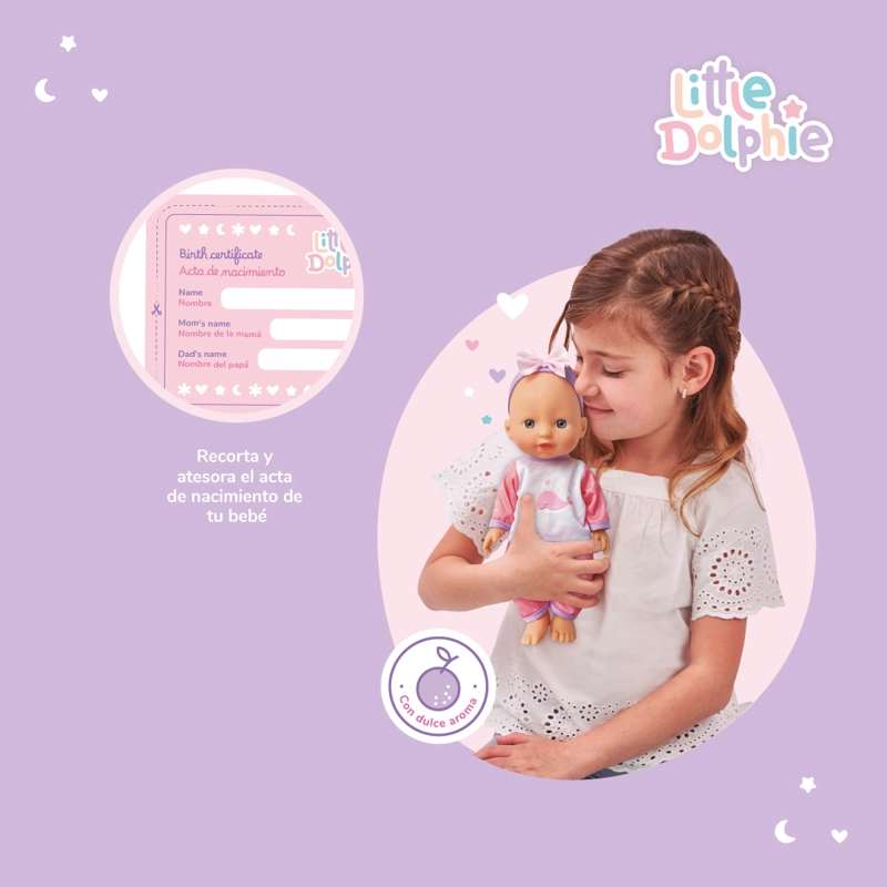 MUÑECA BEBE  29 CM CON SONIDO Y ACCESORIOS 3 EN 1 - 4