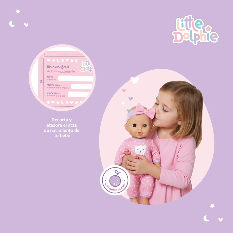 MUÑECA BEBE  29 CM CON ACCESORIOS DE CUIDADO Y ALIMENTACION - 4