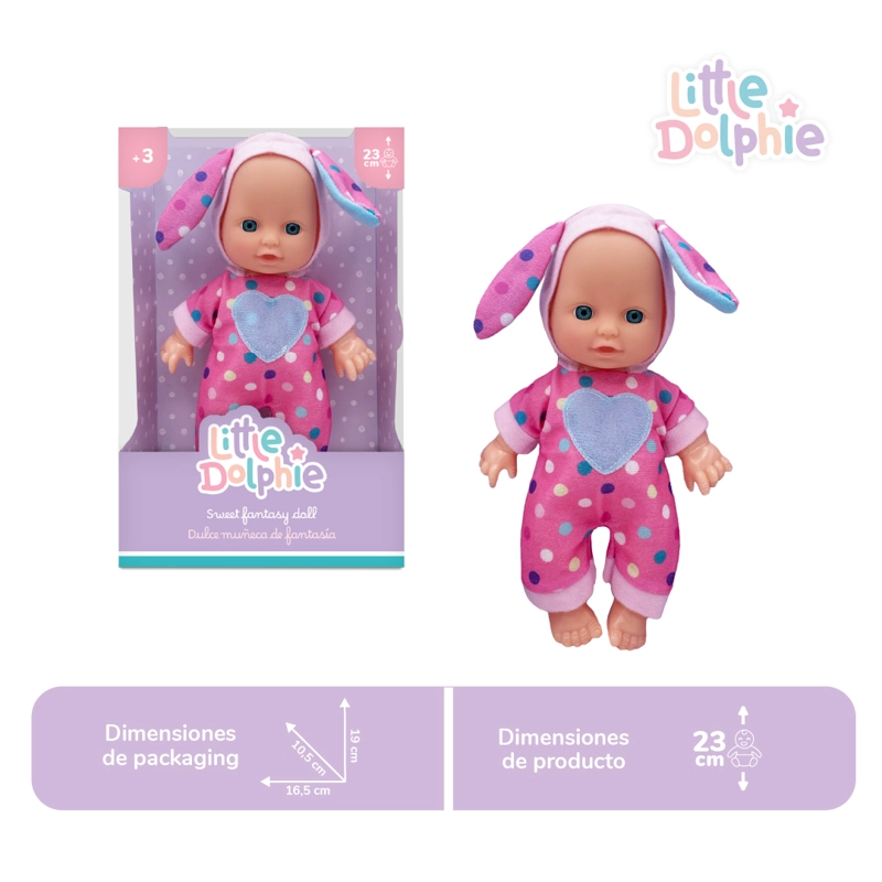 MUÑECA BEBE  23 CM PERFUMADA CON CUERPO MOLDEADO - 2