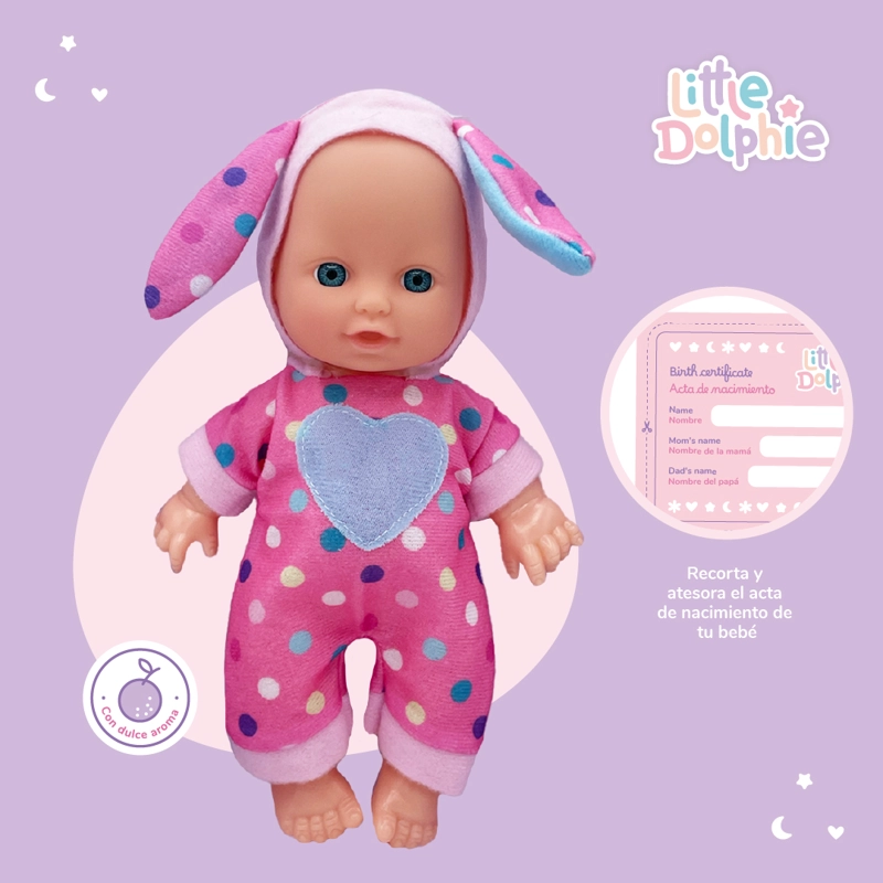 MUÑECA BEBE  23 CM PERFUMADA CON CUERPO MOLDEADO - 3