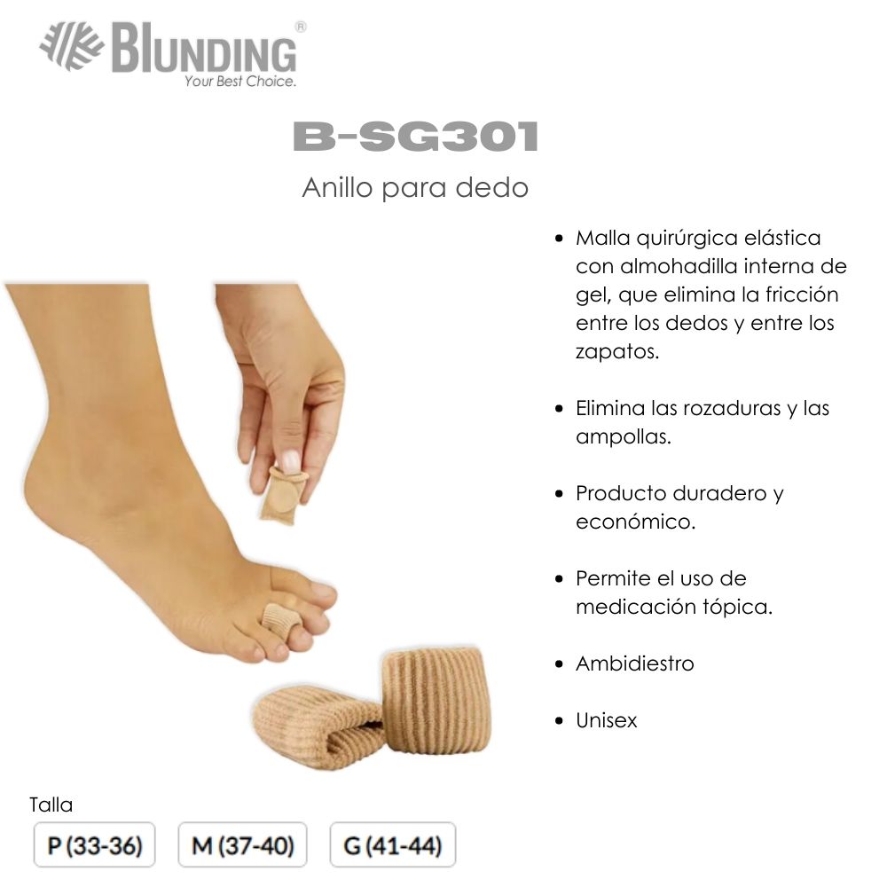 ANILLO PROTECTOR PARA DEDO - TALLA G - BLUNDING - 2