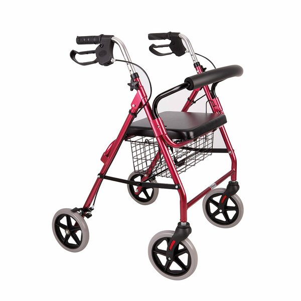 ANDADOR 4 RUEDAS CON ASIENTO Y CANASTO - BLUNDING - 1