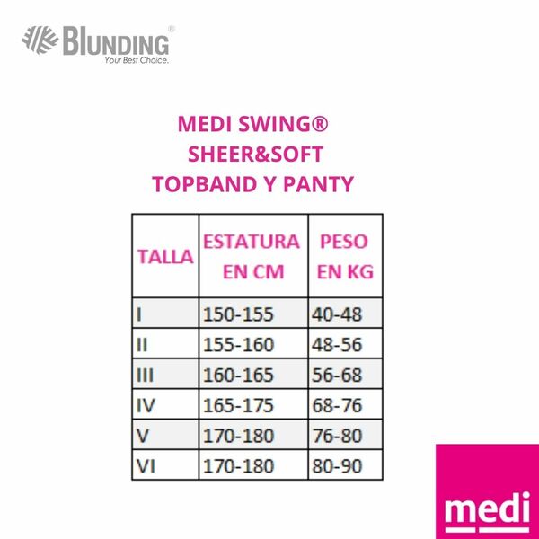 PANTY DE COMPRESION MUJER SWING SHEER&SOFT 140 DEN-COLOR NEGRO-TALLA 4-MEDI - 2