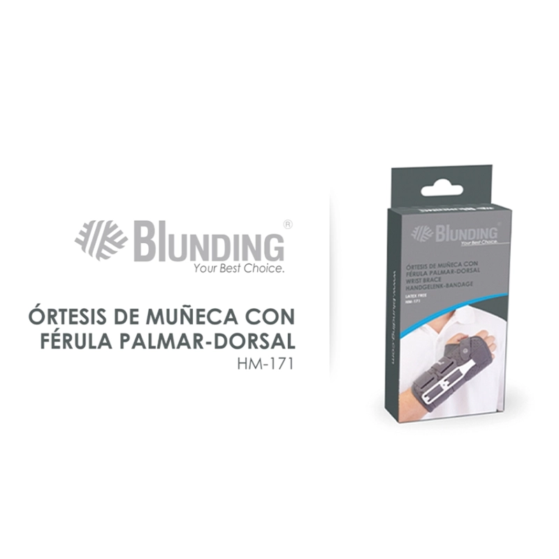 ORTESIS DE MUÑECA CON FERULA PALMAR-DORSAL DERECHA-BLUNDING - 5