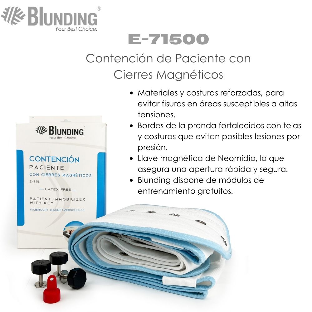 CONTENCION DE PACIENTE CON CIERRES MAGNETICOS-BLUNDING - 2