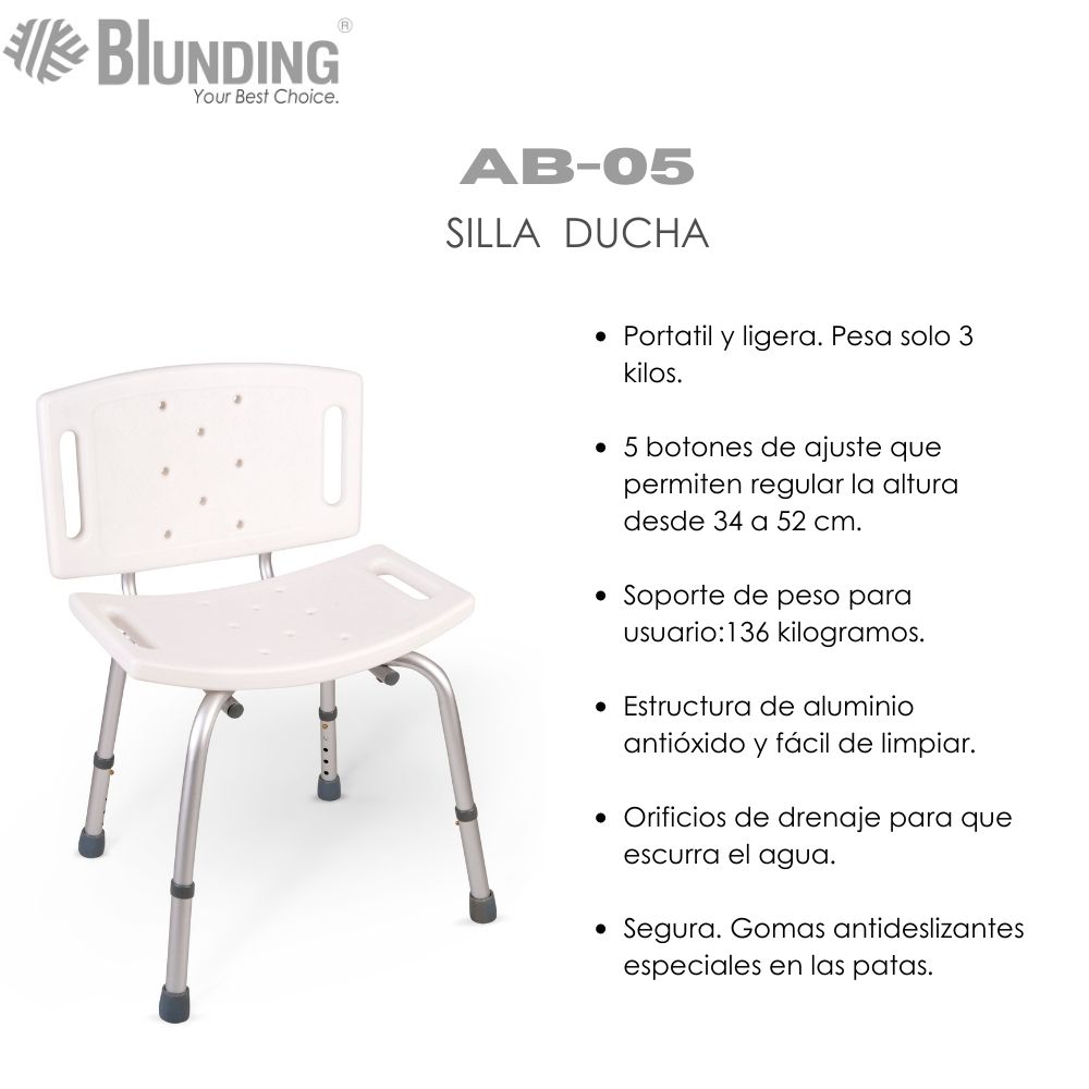 SILLA DE DUCHA PARA BAÑO-BLUNDING - 2