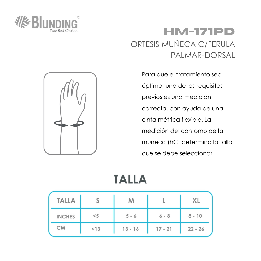 PALMA-DORSAL IZQUIERDA TALLA S-BLUNDING - 4