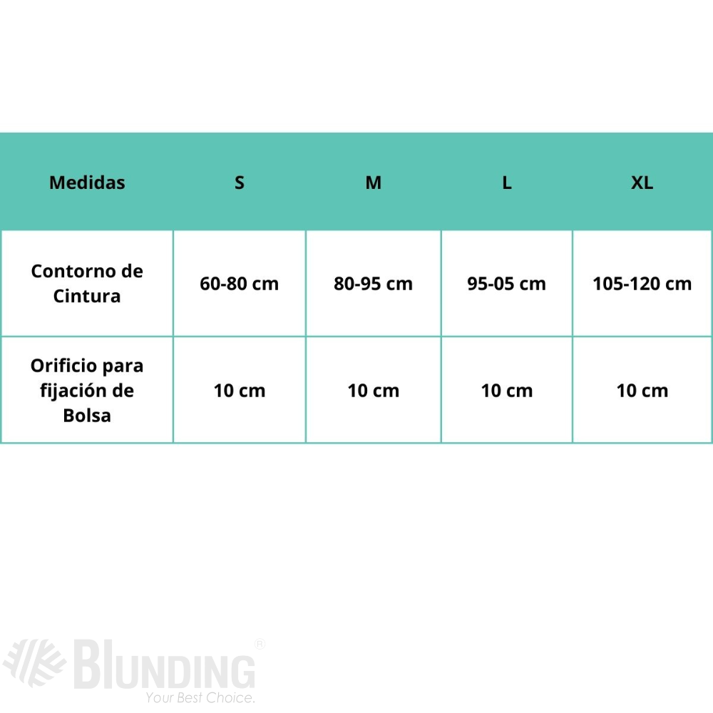 FAJA PARA COLOSTOMIA 3 BANDAS TALLA S-BLUNDING - 2